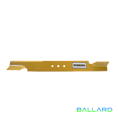 MID-LIFT Mower Blade:  20 7/8" Long,  2.25" Wide, 7/16" Center Hole (w/ Guide Holes), Thickness- .140" (One Blade System)